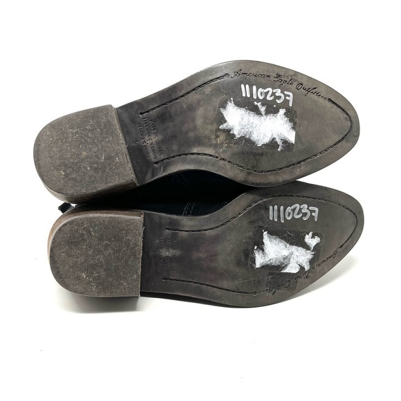 American Eagle Outfitters Black Suede Perforated Ankle Booties Size 6 - Picture 8 of 8